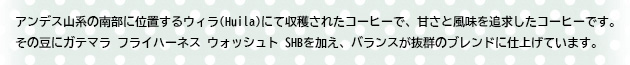 コロンビアの豆